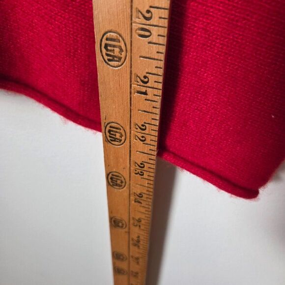 EUC BIANCO & BLU RED MERINO WOOL BLEND BOATNECK SWEATER TOP SIZE M - Picture 16 of 16